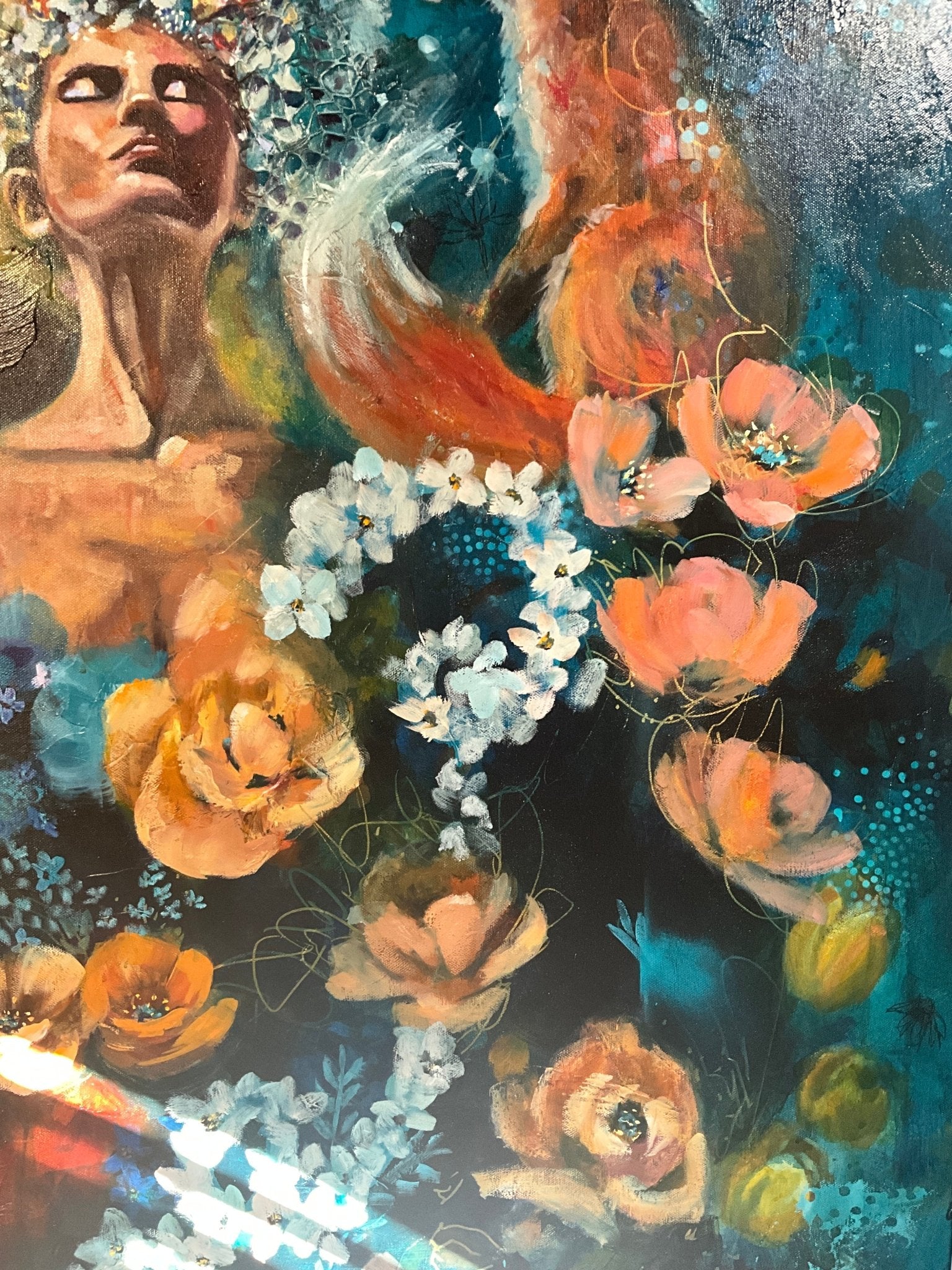 Guided by Light | Sarah Andreas Art | Mixed Media Oil Painting | Sarah Andreas Art | Mixed Media Oil Painting