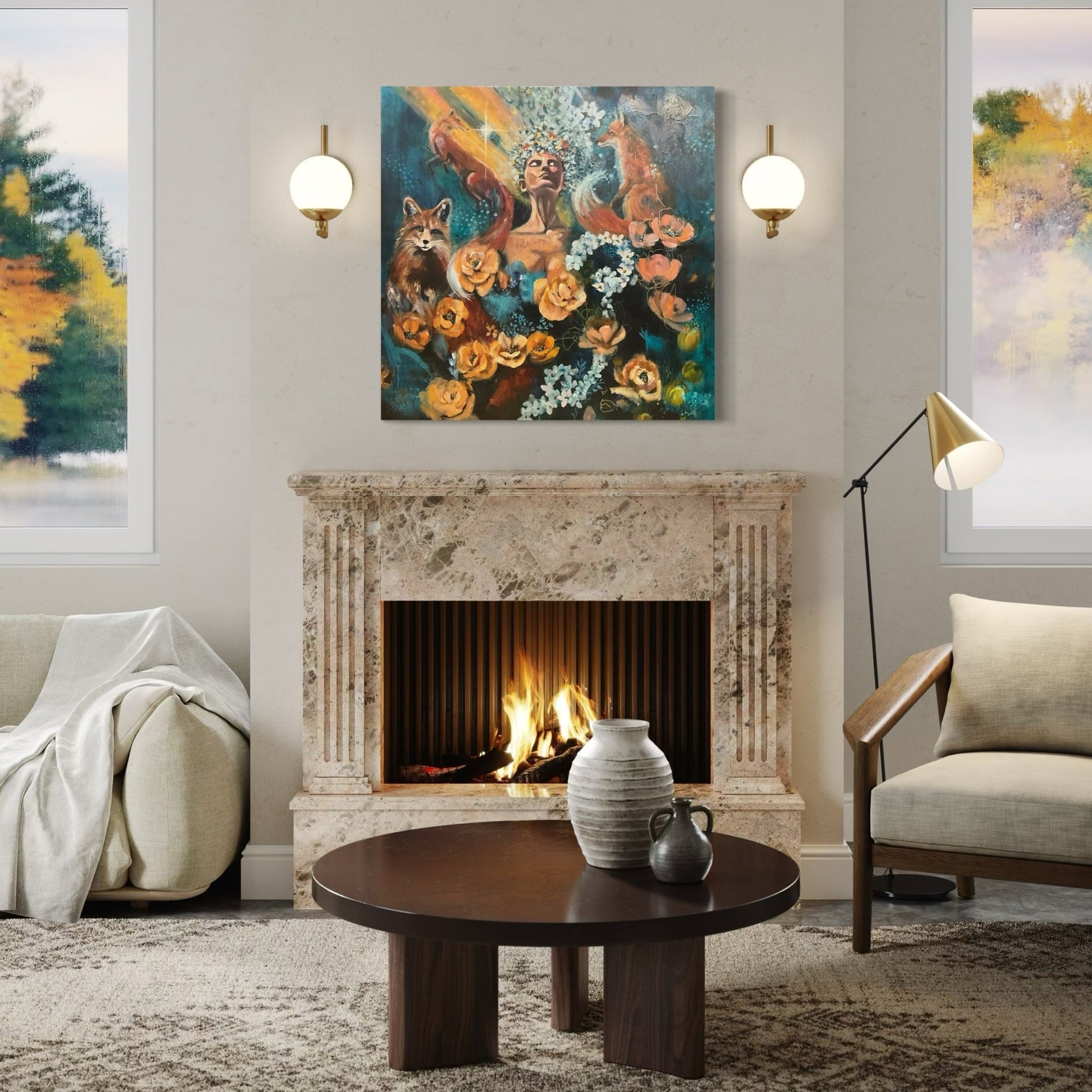 Guided by Light | Sarah Andreas Art | Mixed Media Oil Painting | Sarah Andreas Art | Mixed Media Oil Painting