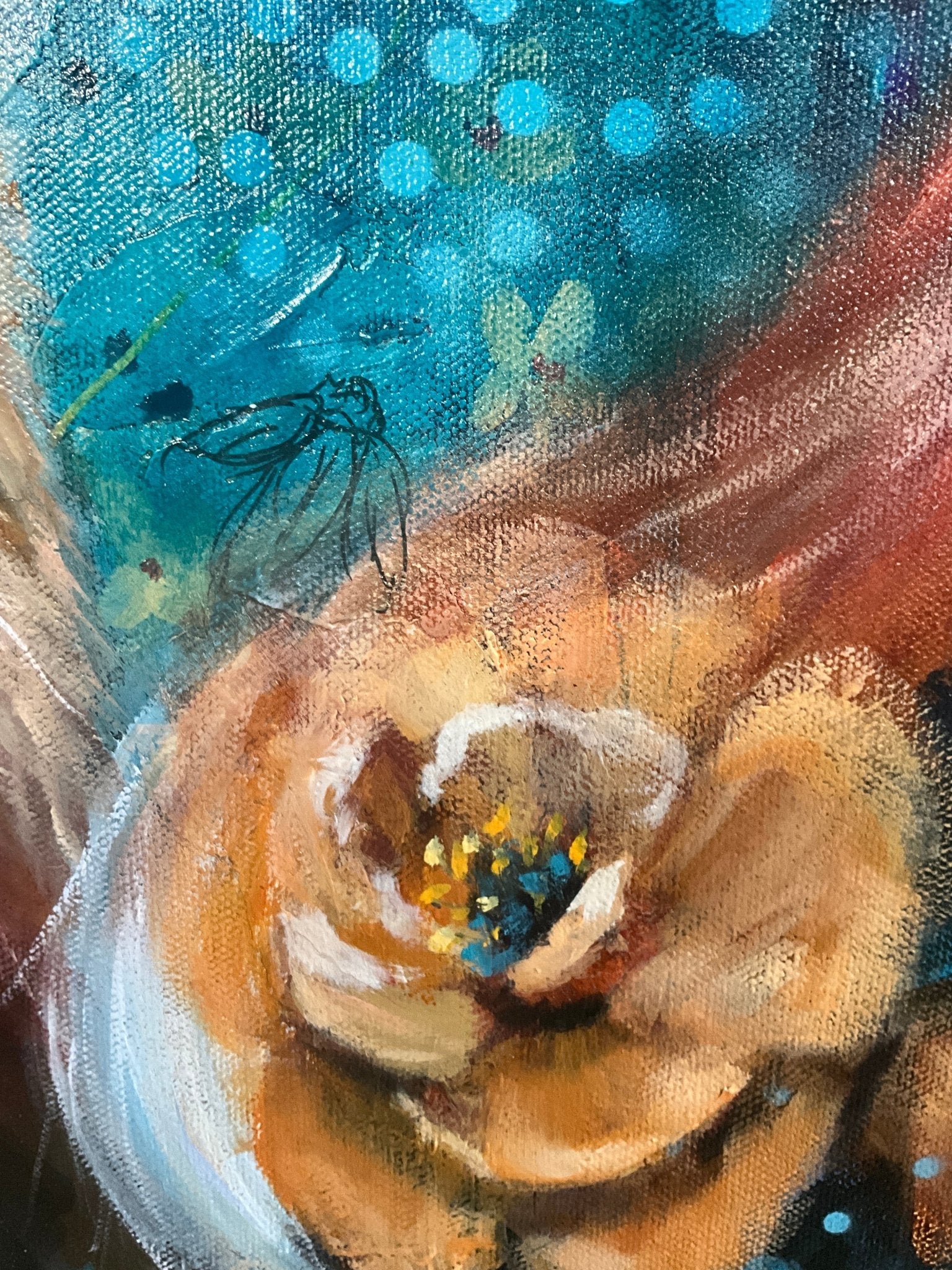 Guided by Light | Sarah Andreas Art | Mixed Media Oil Painting | Sarah Andreas Art | Mixed Media Oil Painting