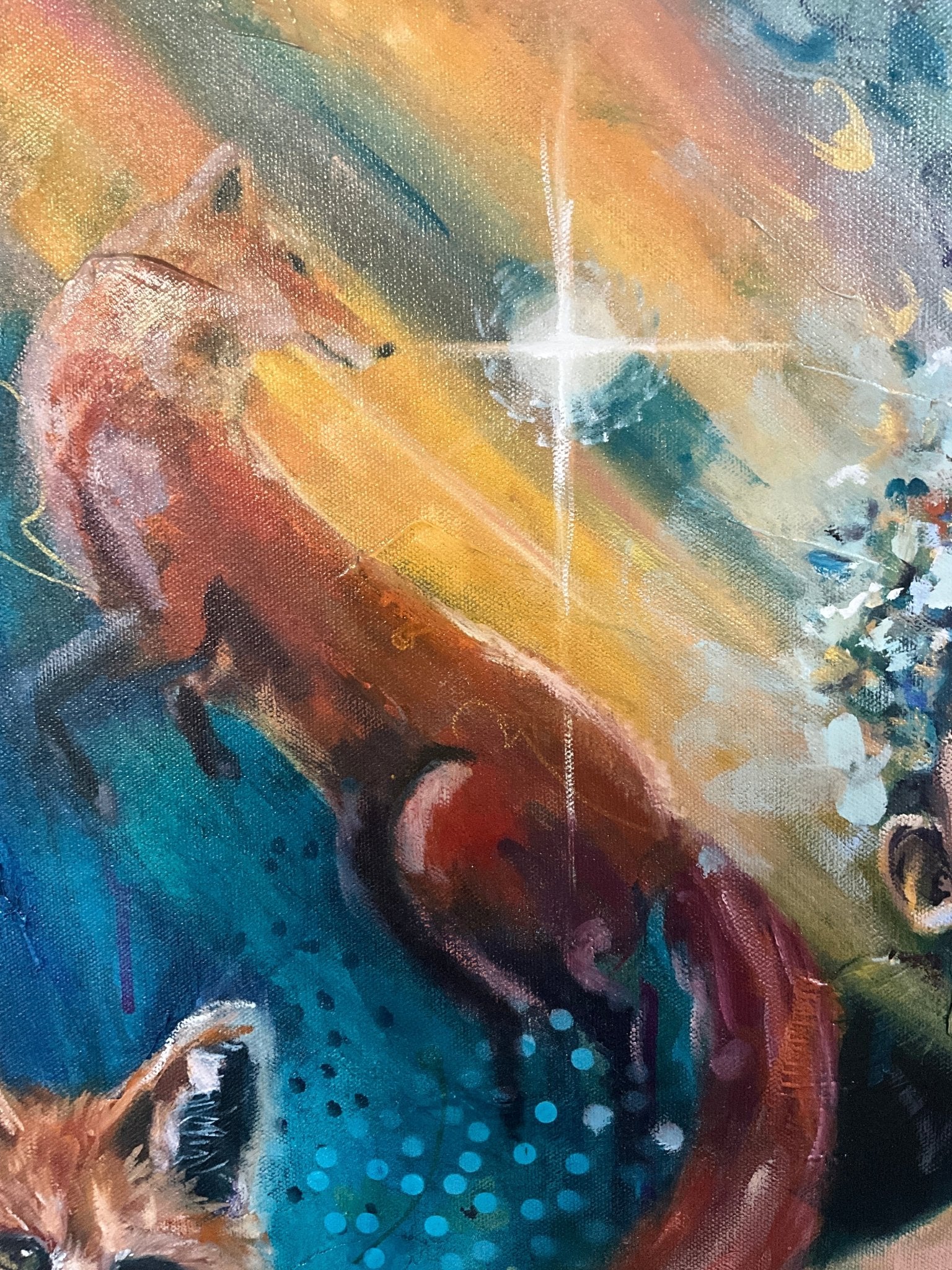 Guided by Light | Sarah Andreas Art | Mixed Media Oil Painting | Sarah Andreas Art | Mixed Media Oil Painting