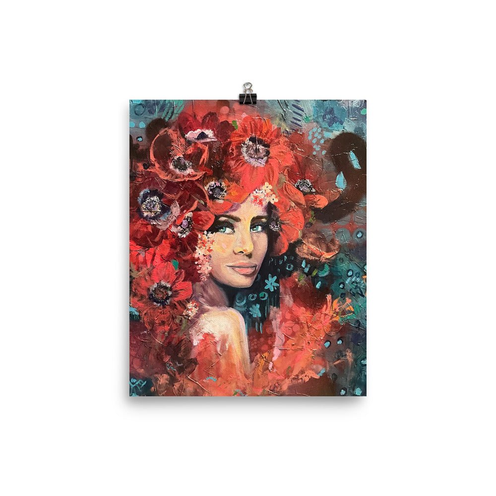 Healing Aura: Radiance in Red - Print - Fine Art by Sarah Andreas
