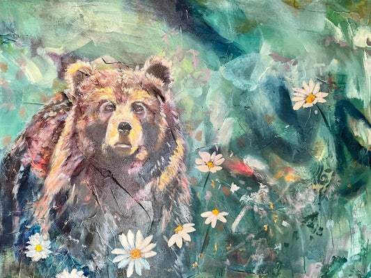 Protector’s Peace | Sarah Andreas Art | Mixed Media Oil Painting