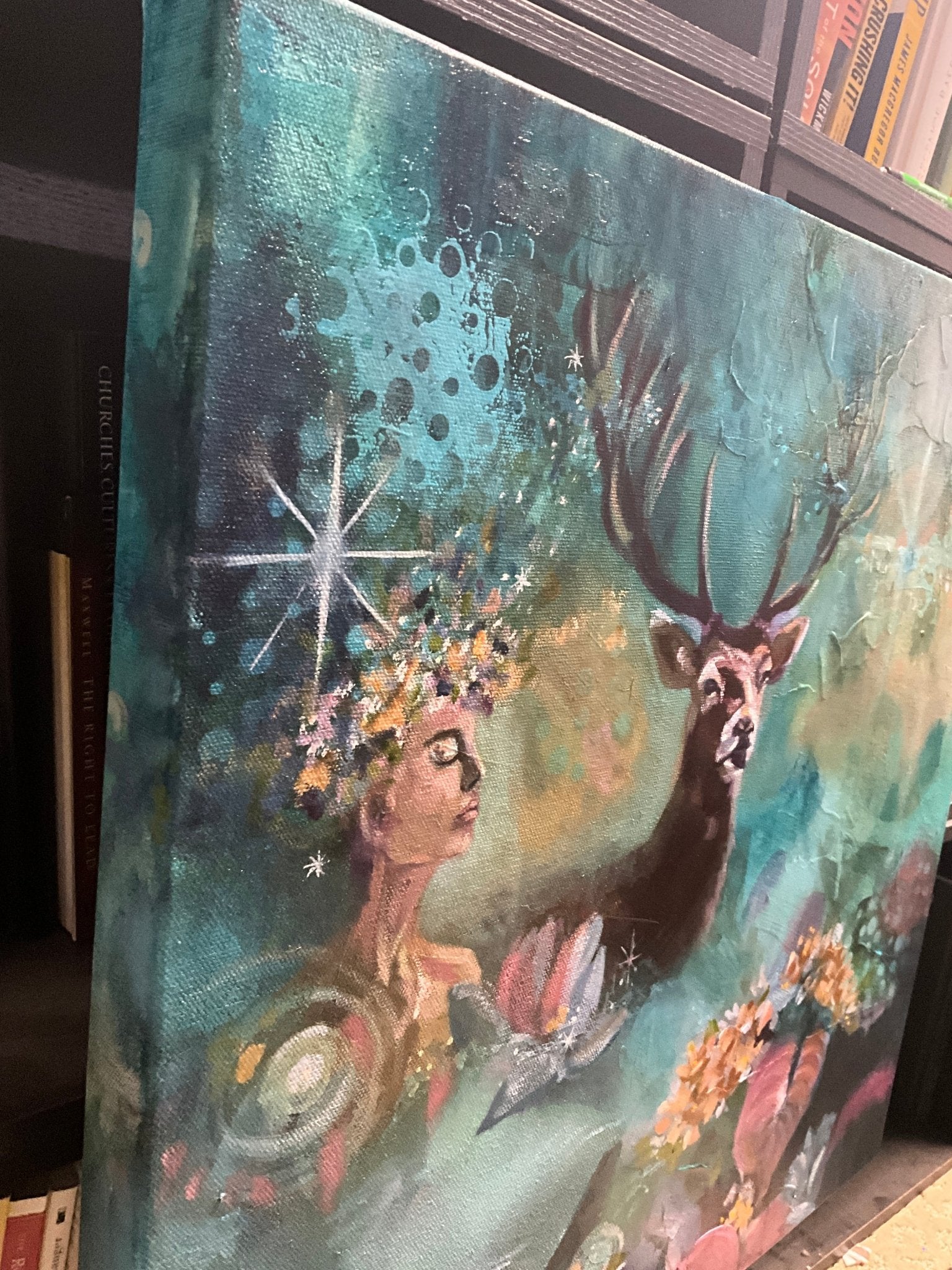 Soulful Stillness | Sarah Andreas Art | Mixed Media Oil Painting