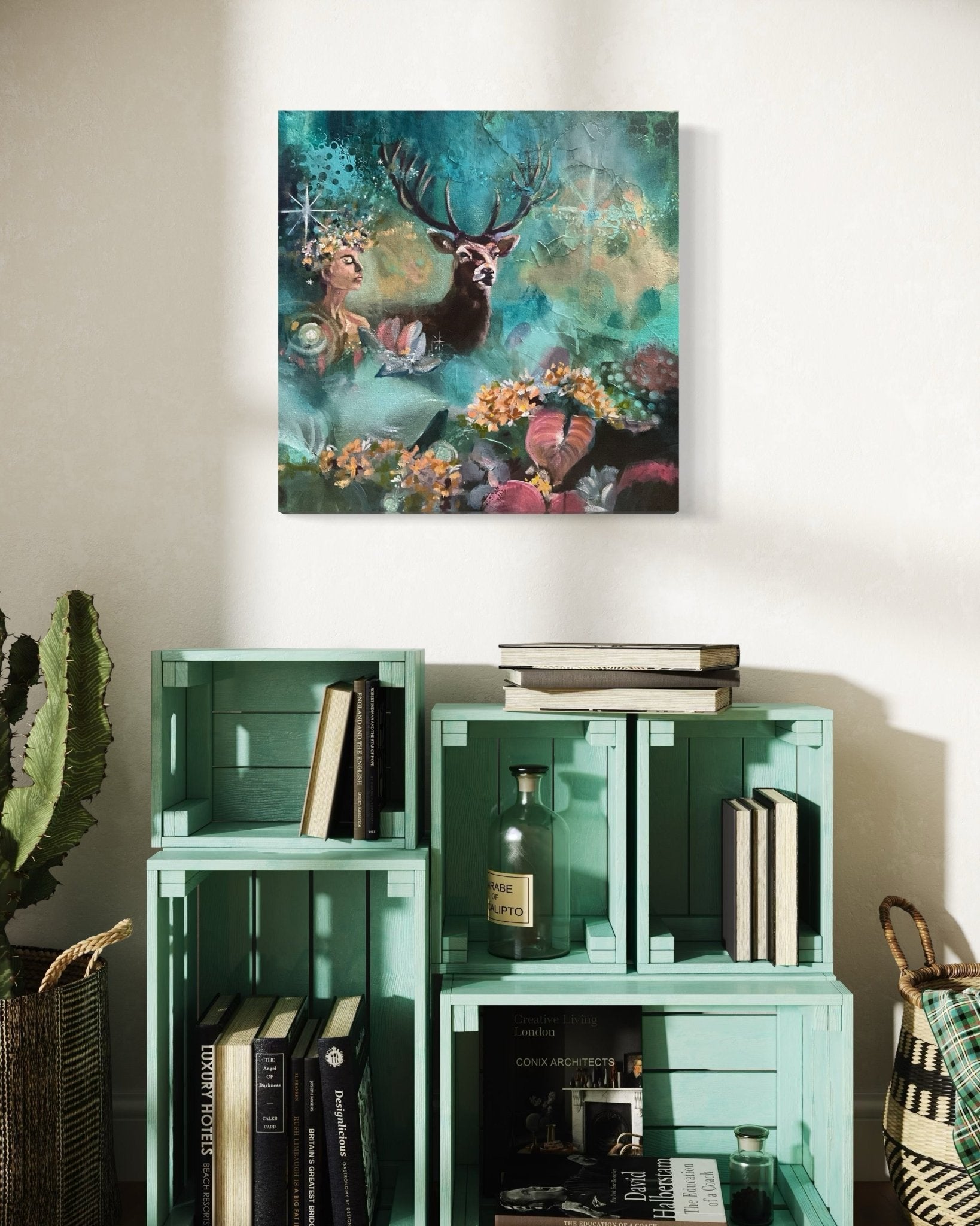 Soulful Stillness | Sarah Andreas Art | Mixed Media Oil Painting