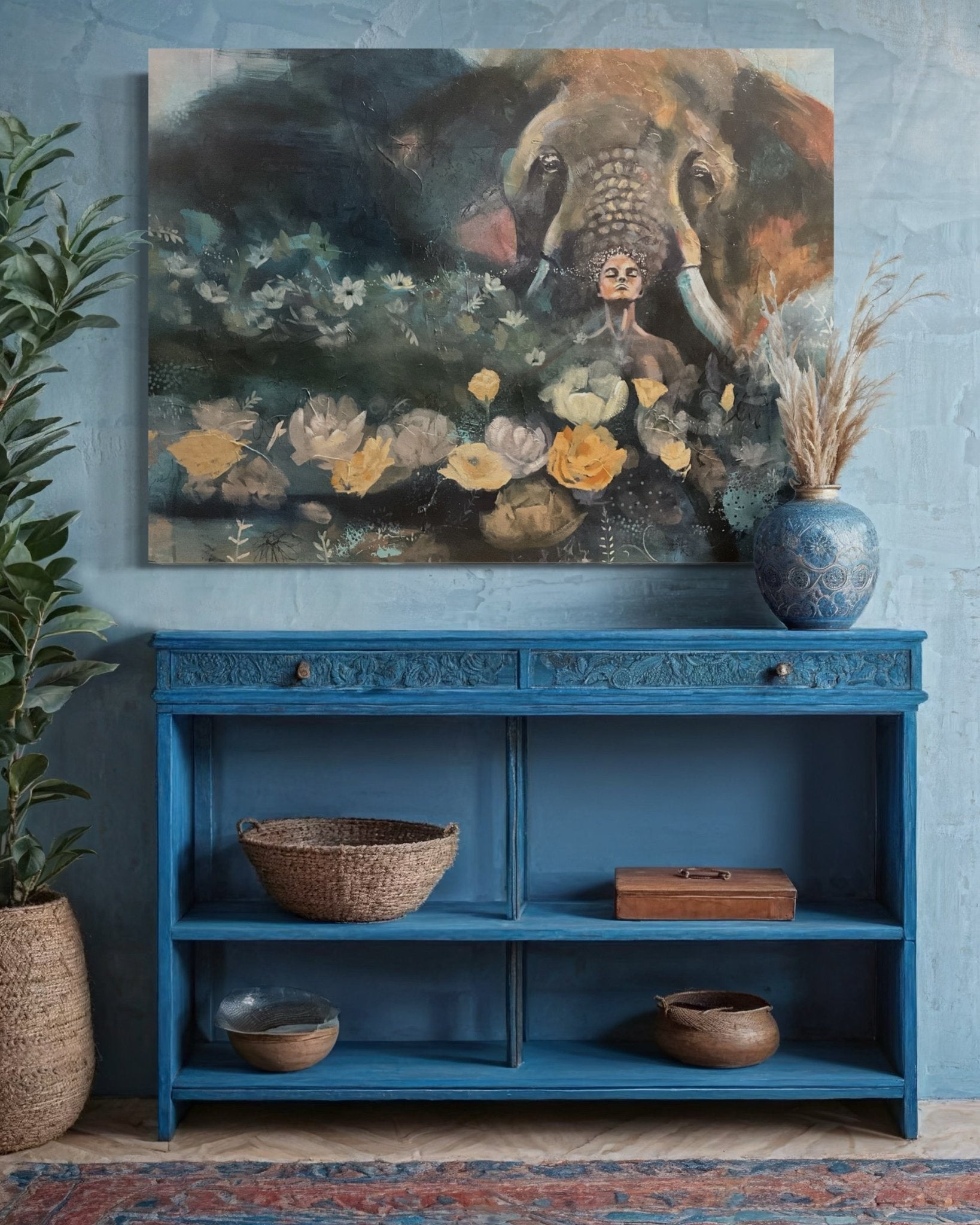 The Keeper of Wisdom | Sarah Andreas Art | Mixed Media Oil Painting | Sarah Andreas Art | Mixed Media Oil Painting