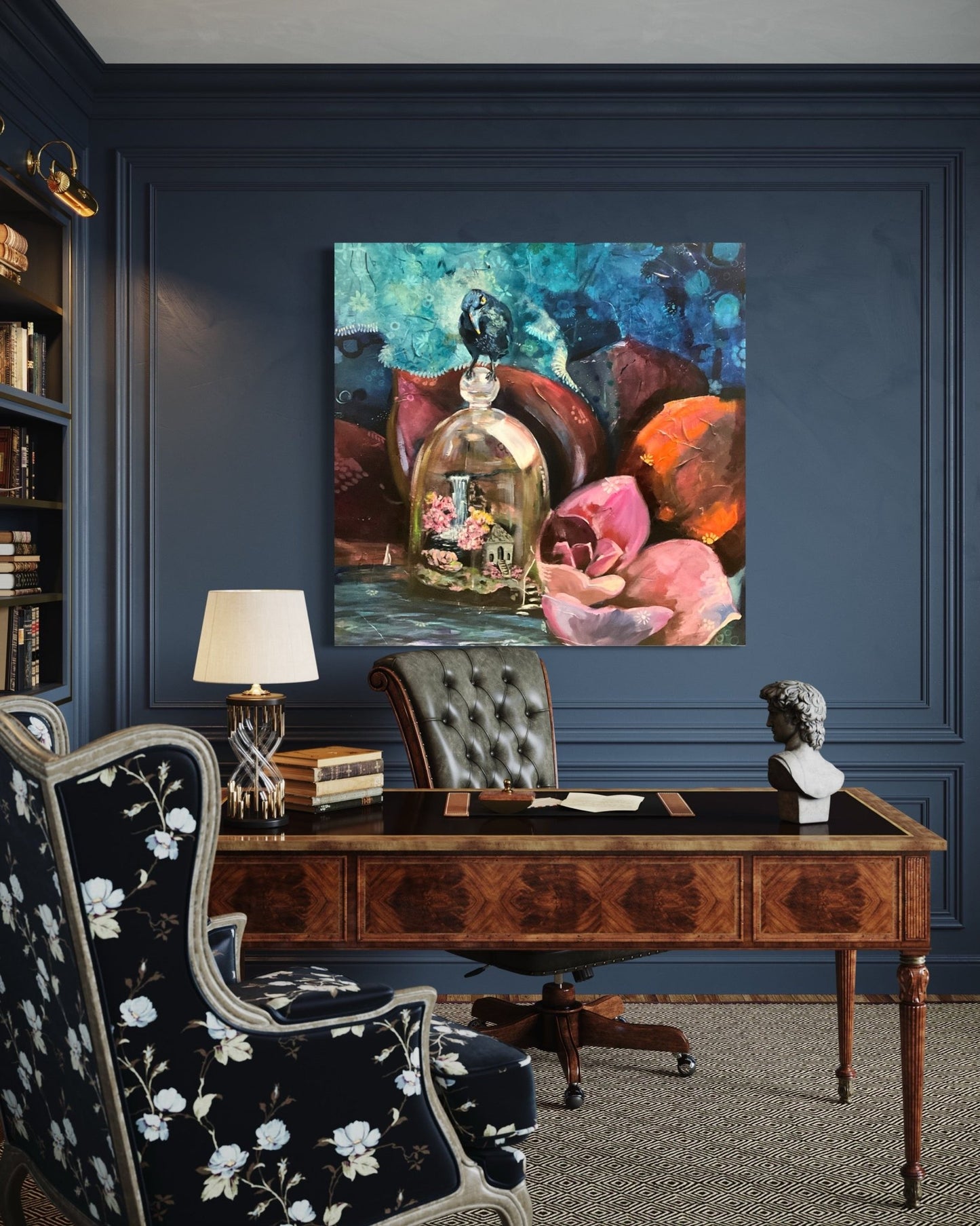 The Question | Sarah Andreas Art | Mixed Media Oil Painting | Sarah Andreas Art | Mixed Media Oil Painting