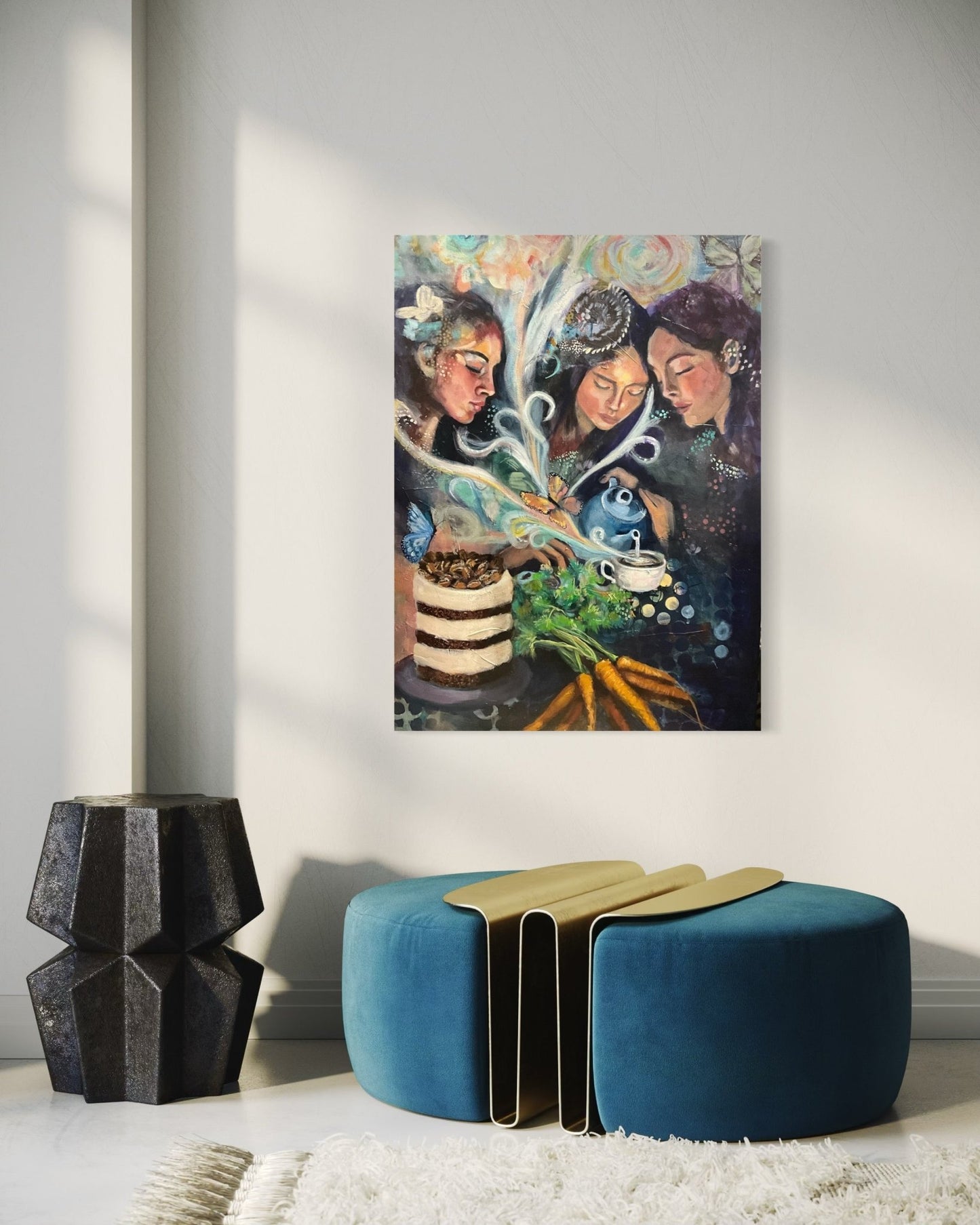 Where Abundance Lives | Original Mixed Media Oil Painting | Sarah Andreas Art | Mixed Media Oil Painting