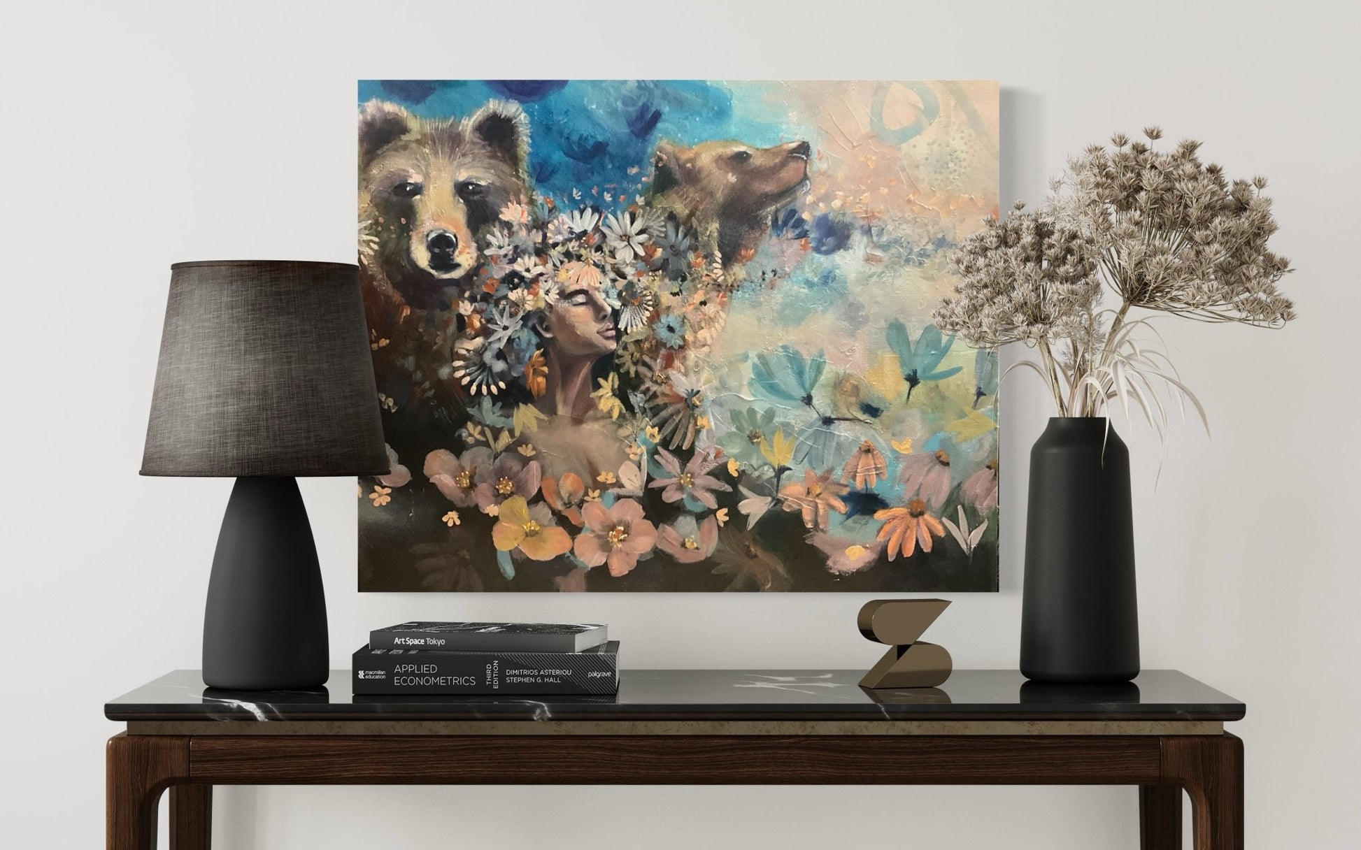 Whispers of Strength | Sarah Andreas Art | Mixed Media Oil Painting