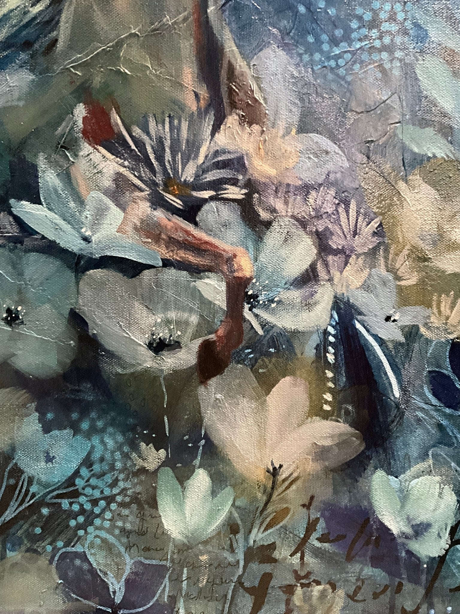 Wild Soul, Calm Spirit | Sarah Andreas Art | Mixed Media Oil Painting