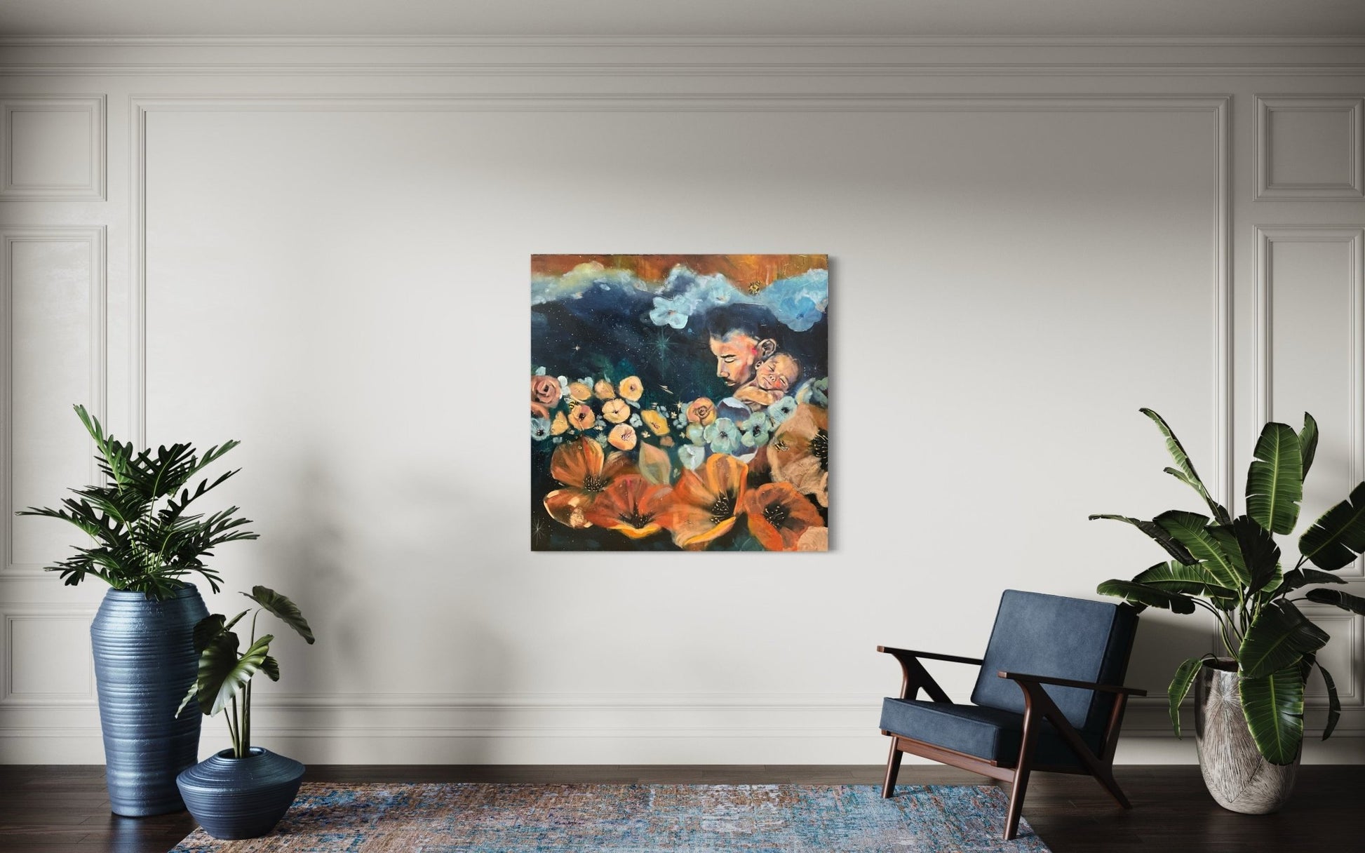 Awakening Bond |Sarah Andreas Art | Mixed Media Oil Painting | Sarah Andreas Art | Mixed Media Oil Painting