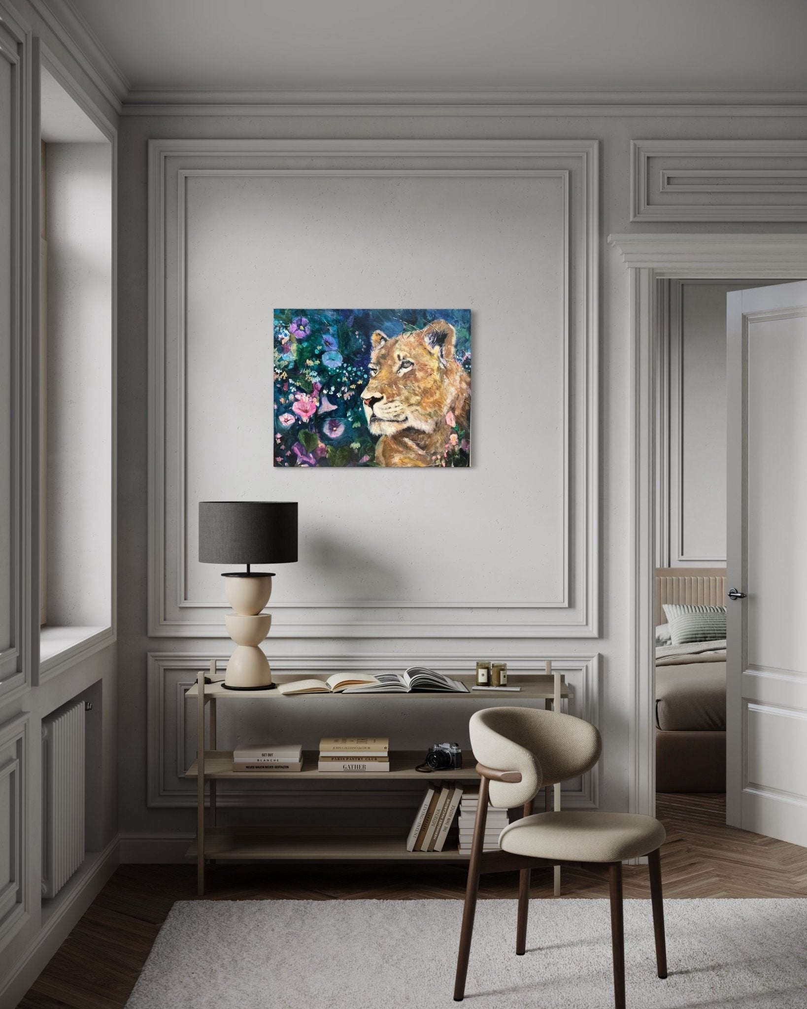 Blossoming Resilience | Sarah Andreas Art | Mixed Media Oil Painting