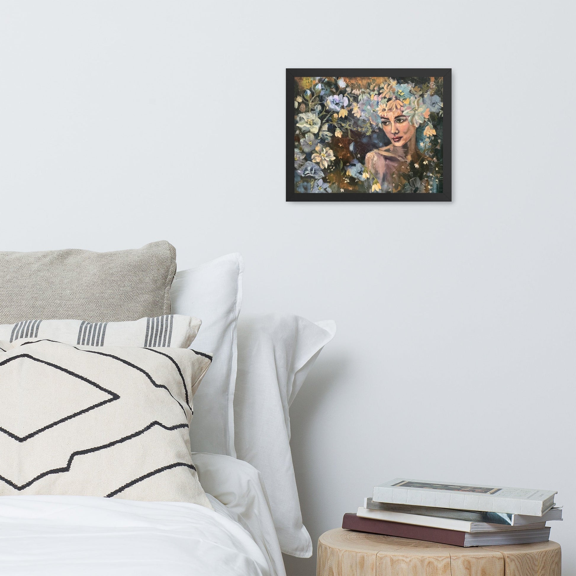 Framed Print - Healing Council of the Flowers | Sarah Andreas Art | Mixed Media Oil Painting