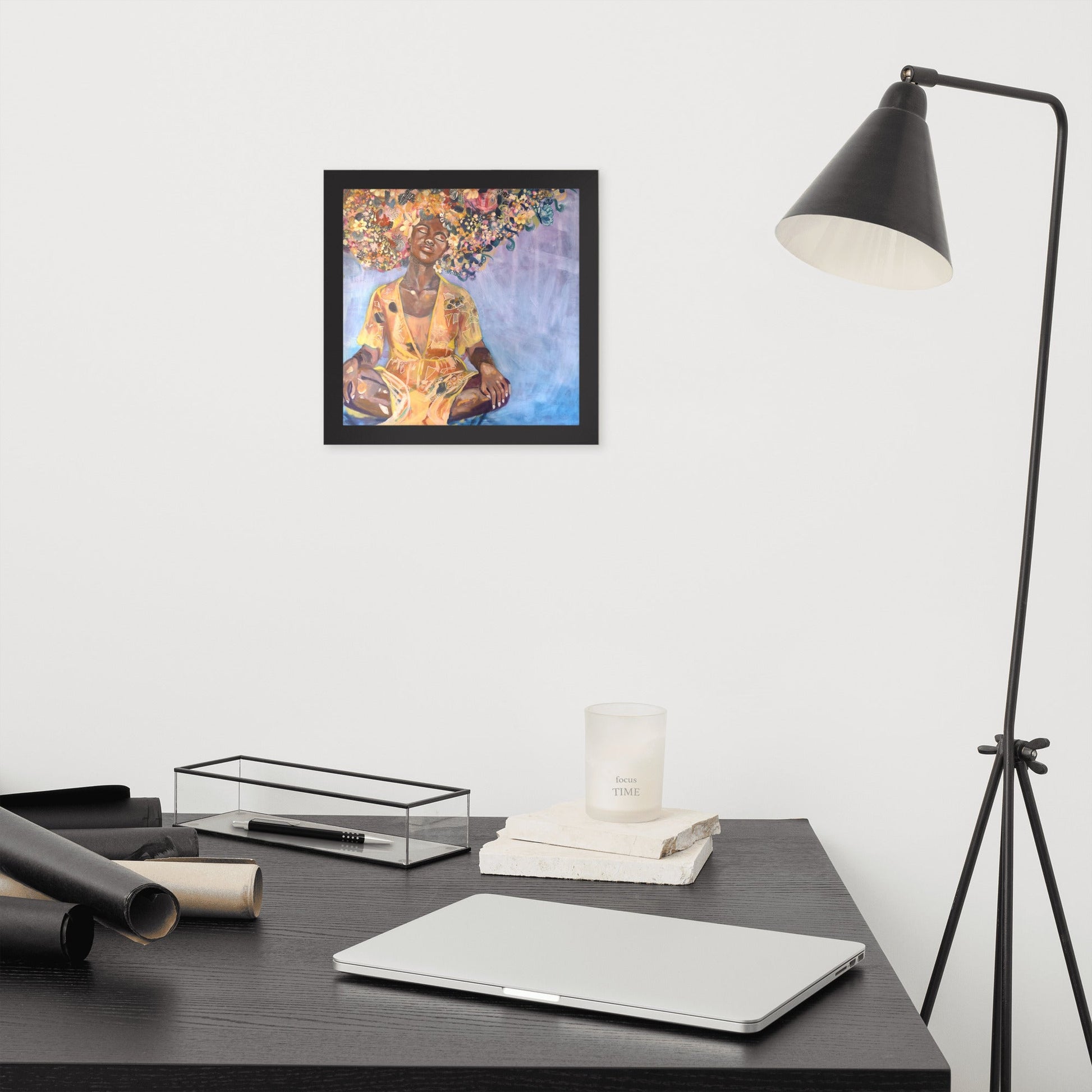 Framed Print - Presence at Peace | Sarah Andreas Art | Mixed Media Oil Painting
