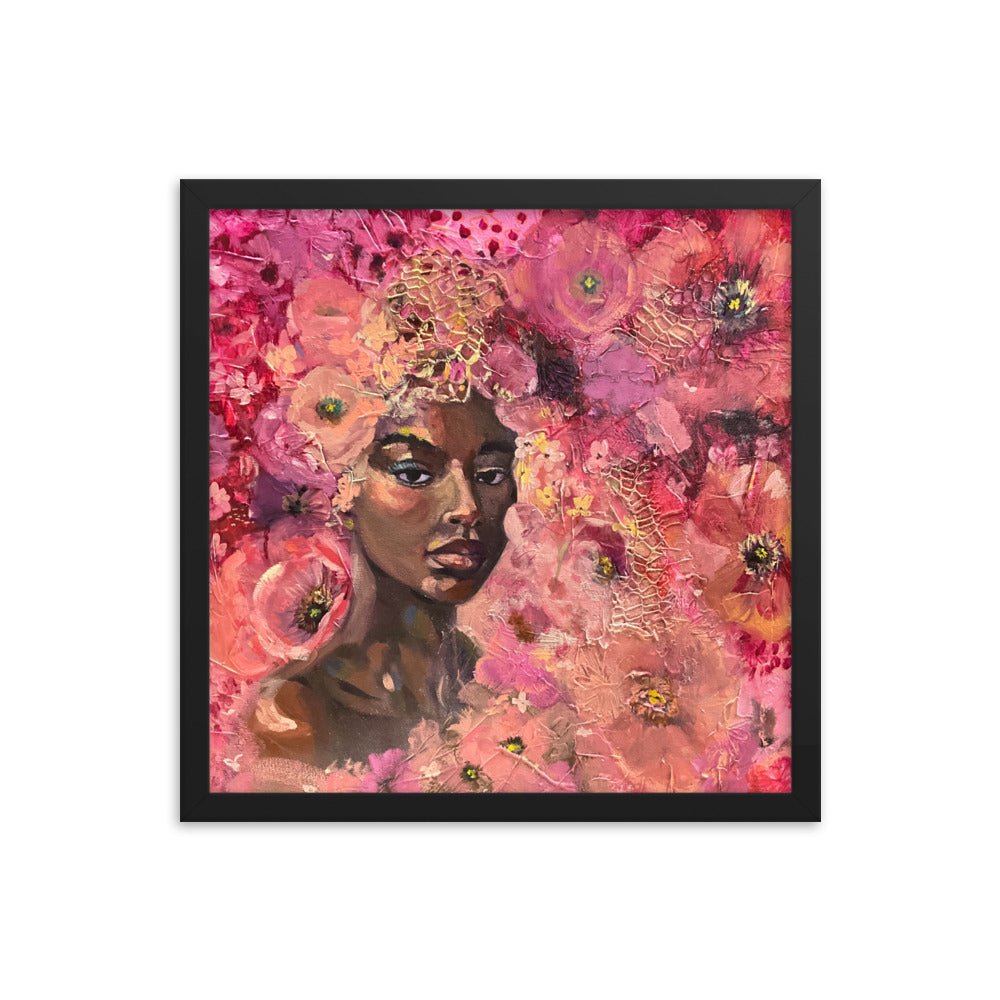 Framed Print - Unapologetically an Authority | Sarah Andreas Art | Mixed Media Oil Painting