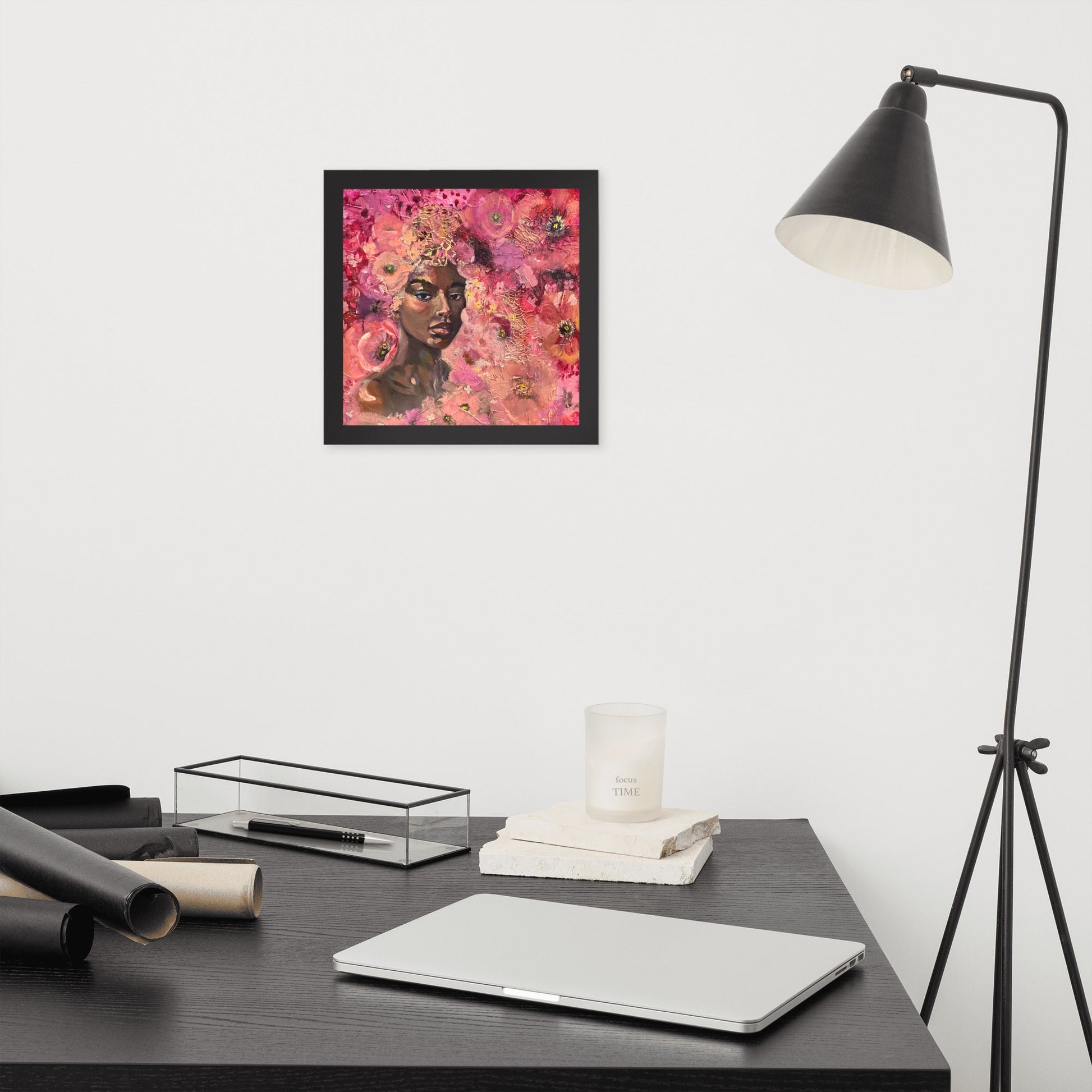 Framed Print - Unapologetically an Authority | Sarah Andreas Art | Mixed Media Oil Painting