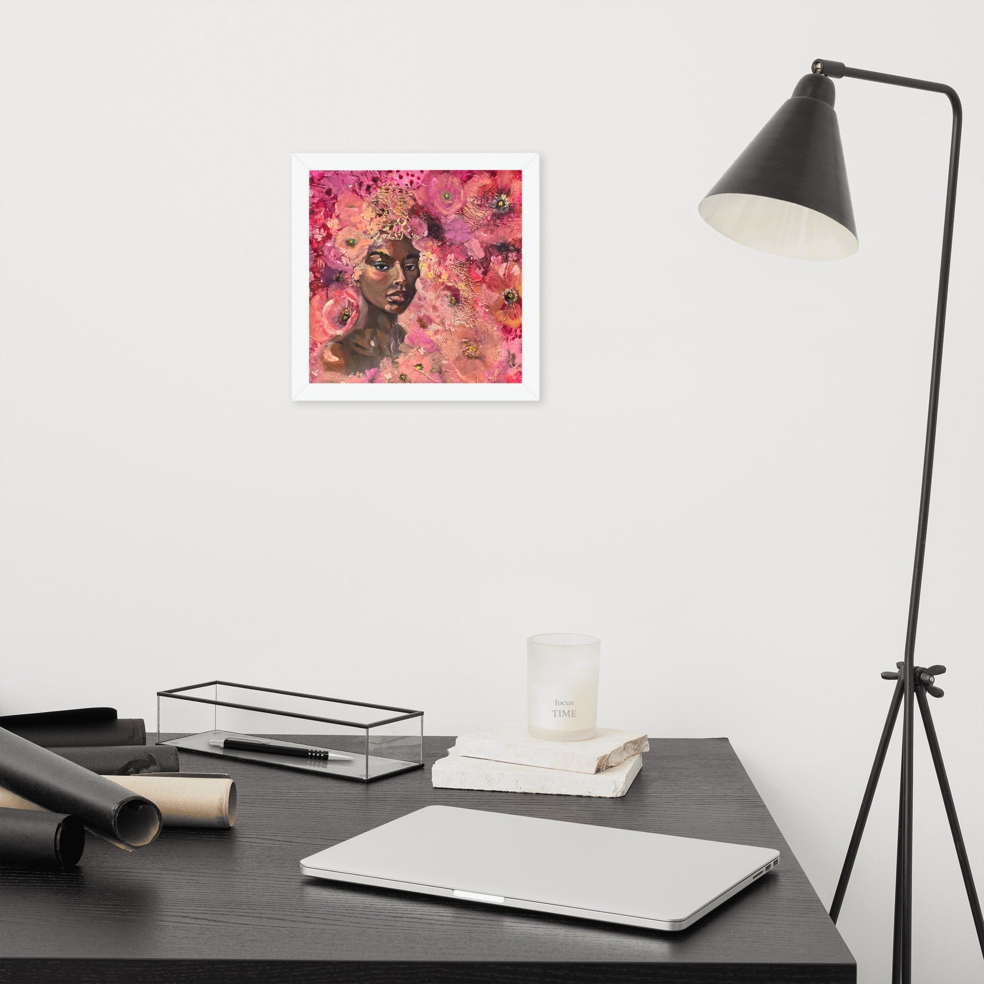 Framed Print - Unapologetically an Authority | Sarah Andreas Art | Mixed Media Oil Painting