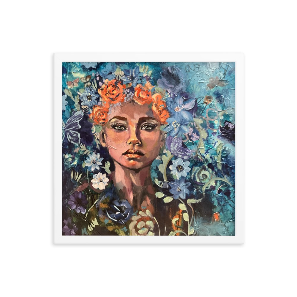 Framed Print - Unapologetically Truthful | Sarah Andreas Art | Mixed Media Oil Painting