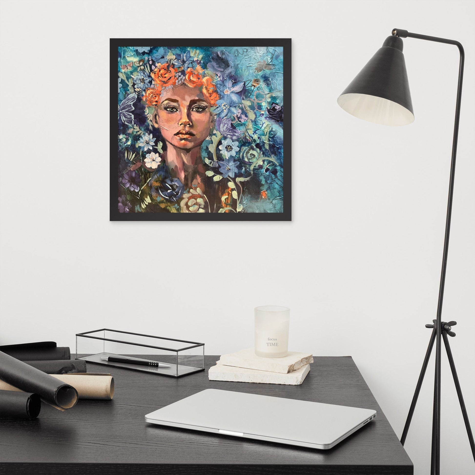 Framed Print - Unapologetically Truthful | Sarah Andreas Art | Mixed Media Oil Painting