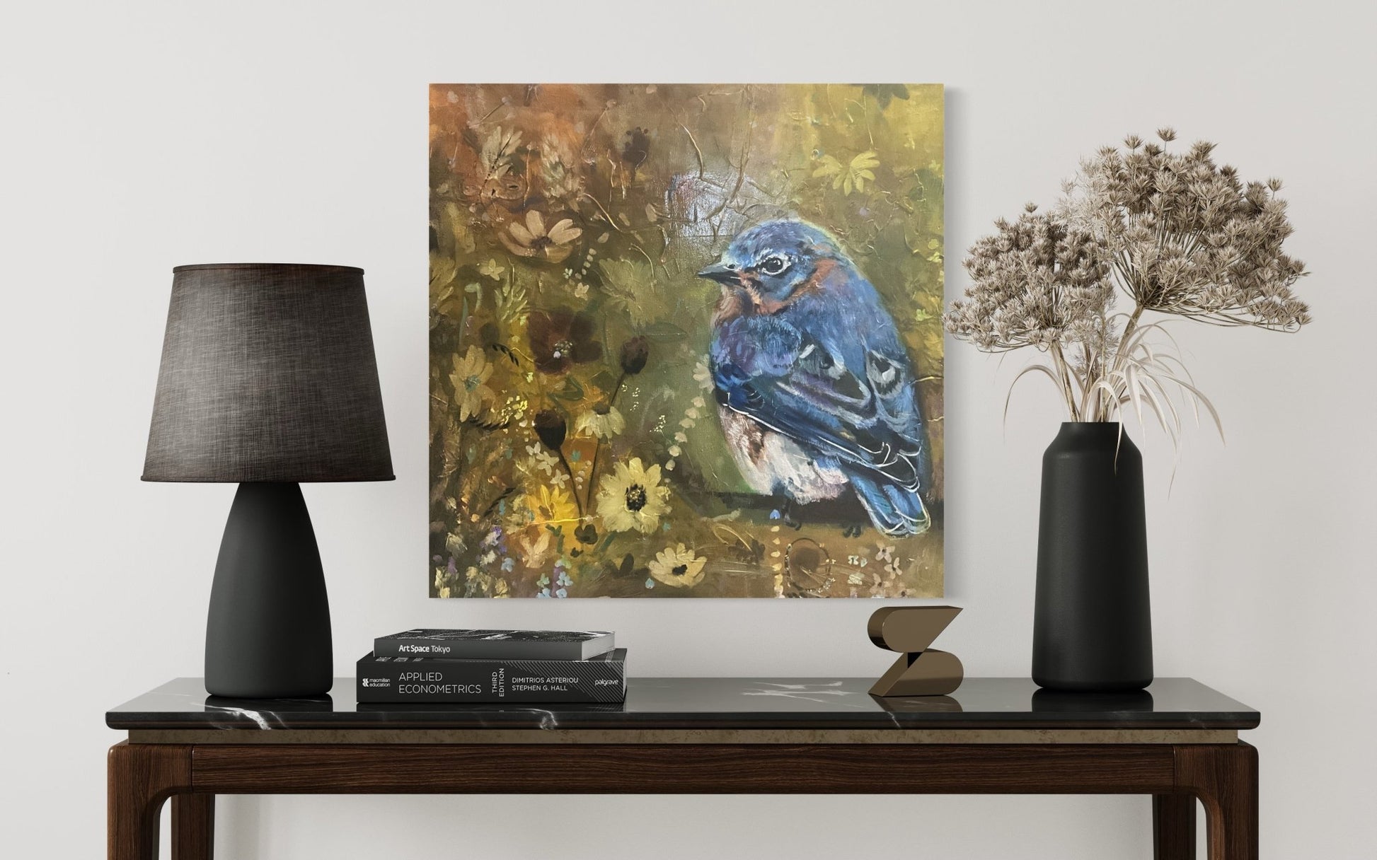 Mystic Blue Rhapsody | Sarah Andreas Art | Mixed Media Oil Painting | Sarah Andreas Art | Mixed Media Oil Painting