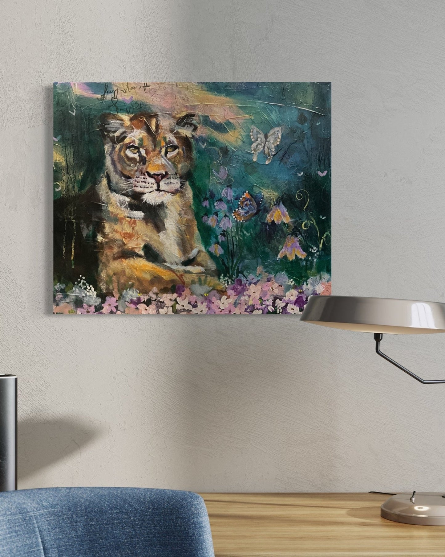 Silent Strength | Sarah Andreas Art | Mixed Media Oil Painting