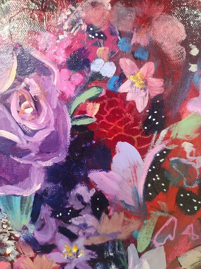 Splendor in Ordinary Moments | Sarah Andreas Art | Mixed Media Oil Painting