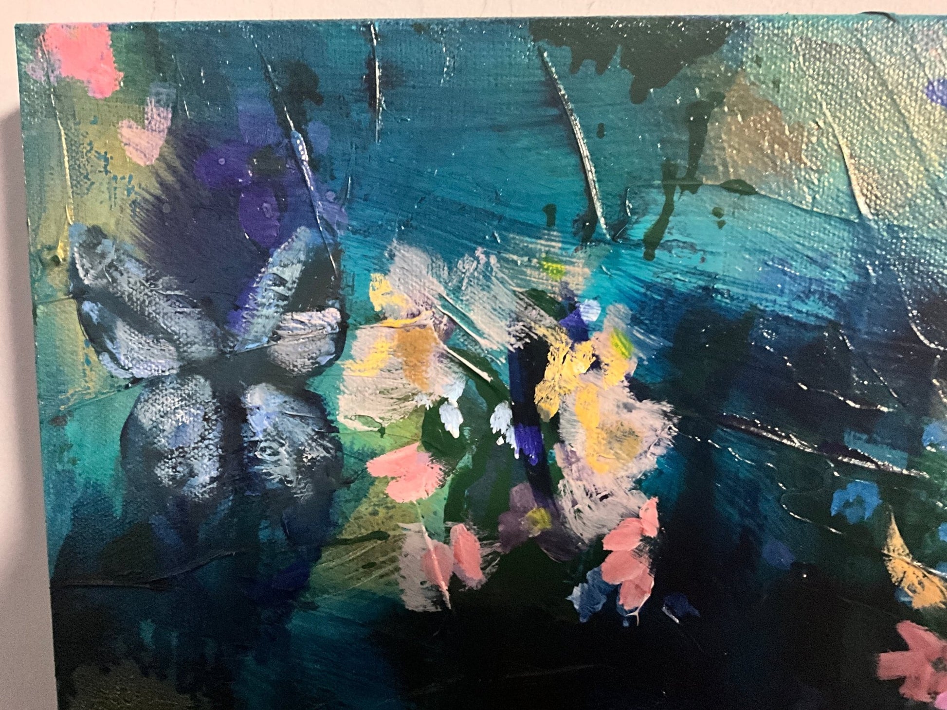 Tranquility's Roar | Sarah Andreas Art | Mixed Media Oil Painting
