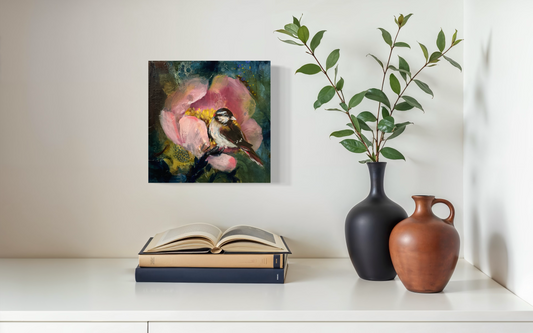 Safe Enough to Rest | Sarah Andreas Art | Mixed Media Oil Painting