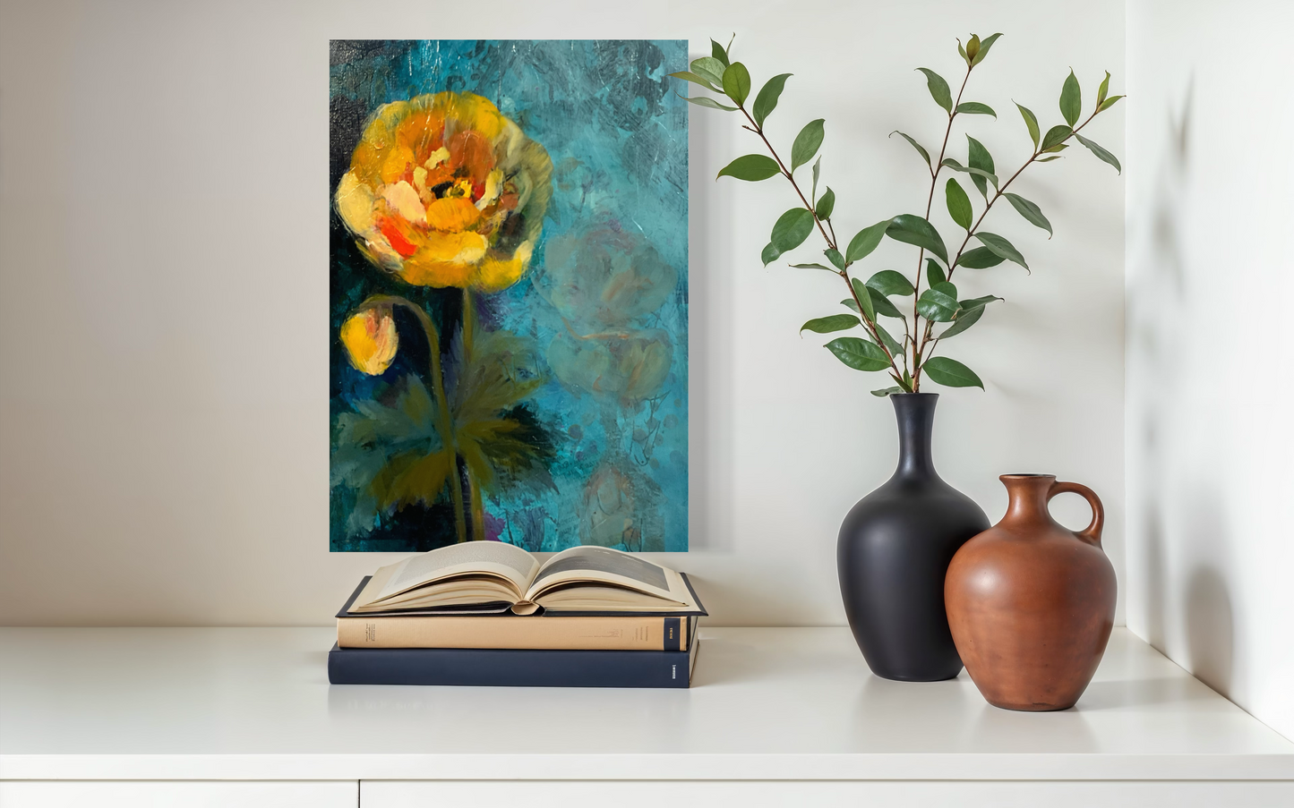 In Her Own Time | Sarah Andreas Art | Mixed Media Oil Painting