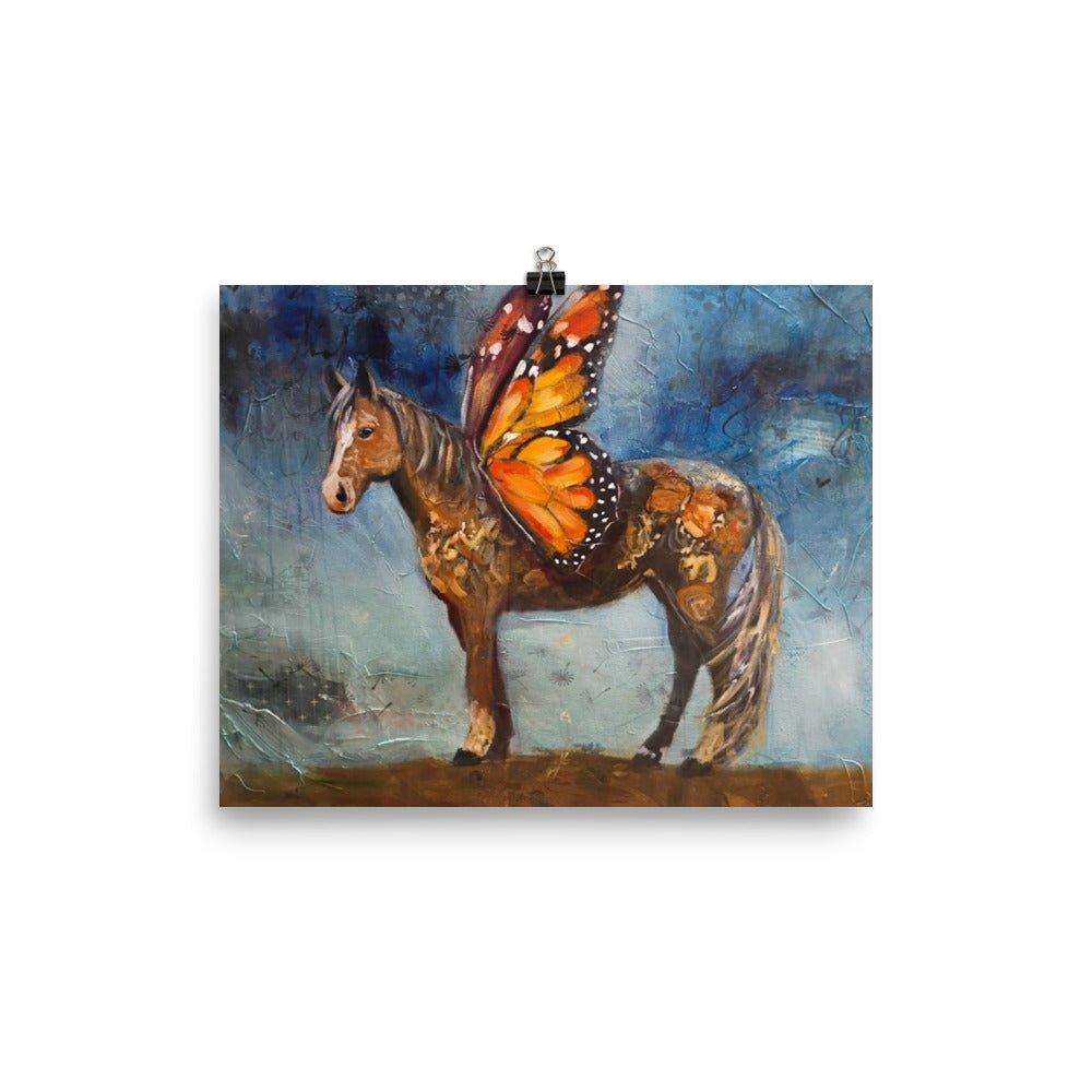 Becoming Untamed | Fine Art Print | Sarah Andreas Art | Mixed Media Oil Painting