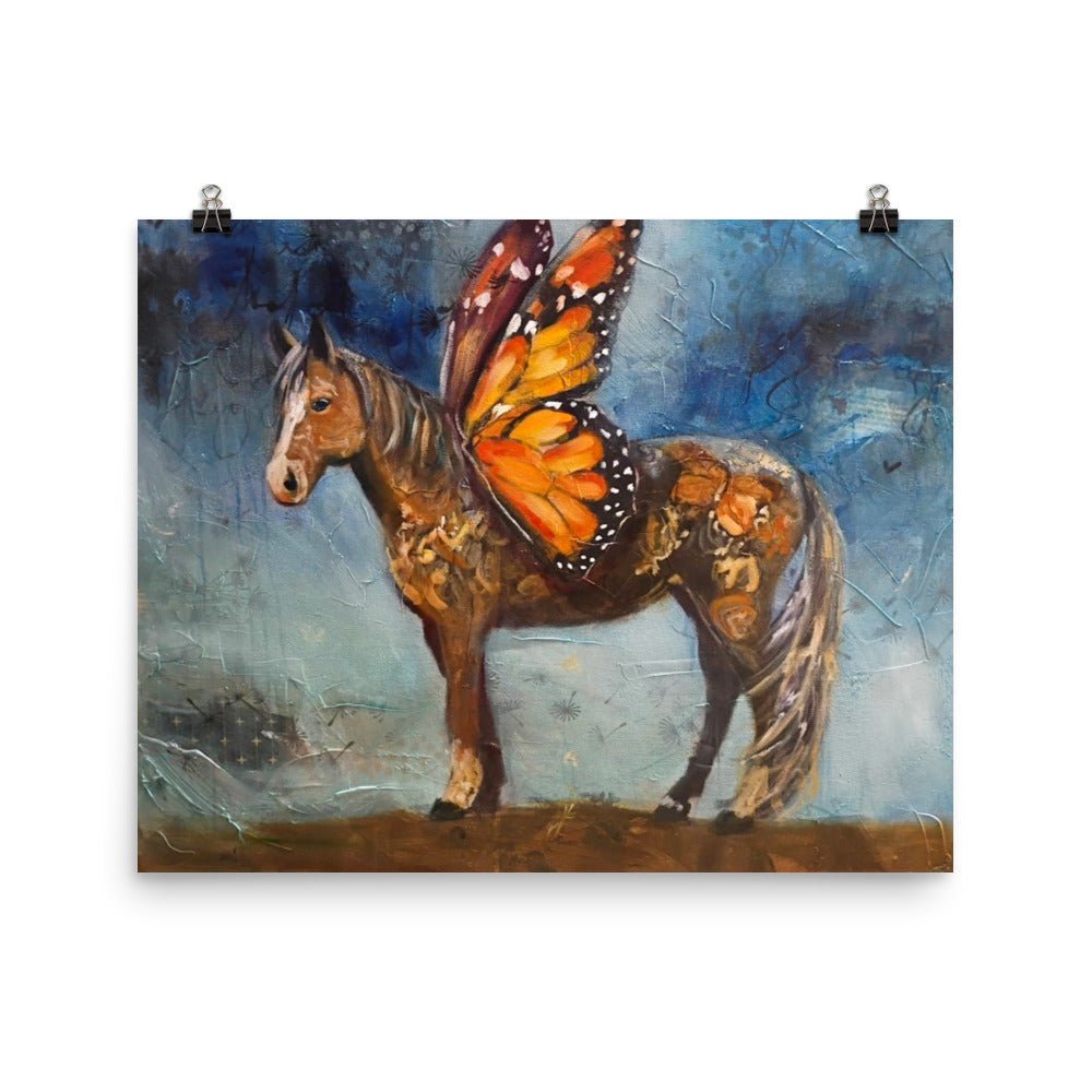 Becoming Untamed | Fine Art Print | Sarah Andreas Art | Mixed Media Oil Painting