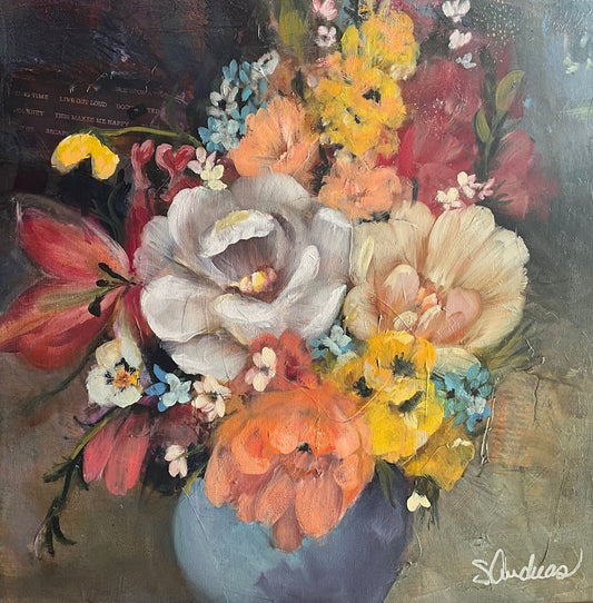 Gathered in Grace | Sarah Andreas Art | Mixed Media Oil Painting | Sarah Andreas Art | Mixed Media Oil Painting