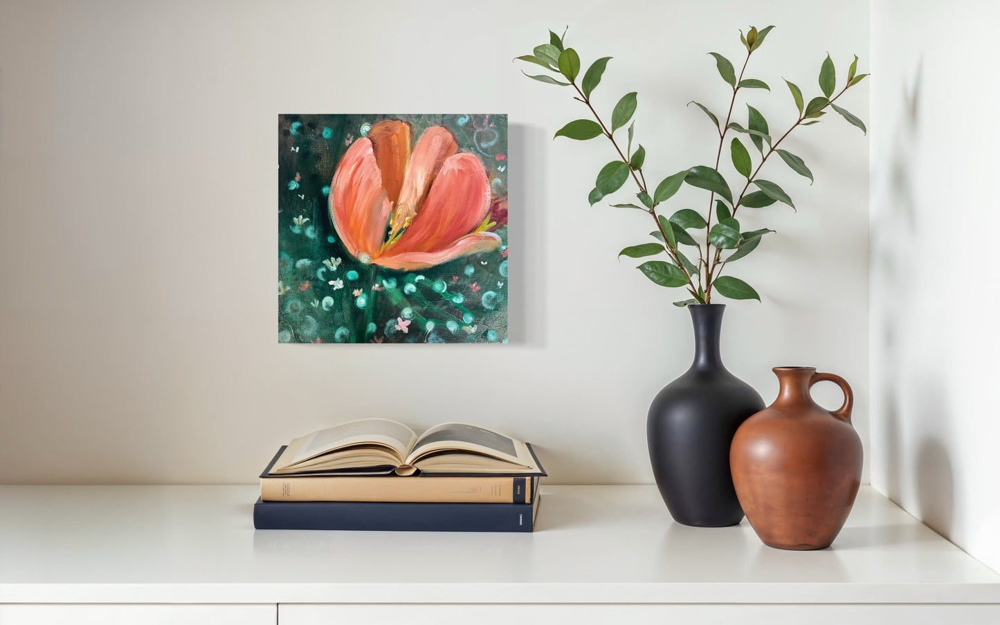 Gathering Light - Original Mixed Media Oil Painting | Sarah Andreas Art | Mixed Media Oil Painting