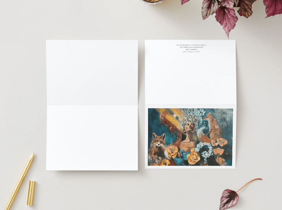 Guided by Light Art Note Card Set | Sarah Andreas Art | Mixed Media Oil Painting