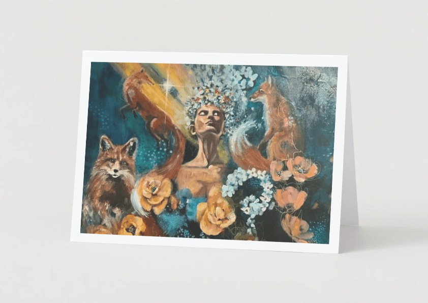 Guided by Light Art Note Card Set | Sarah Andreas Art | Mixed Media Oil Painting