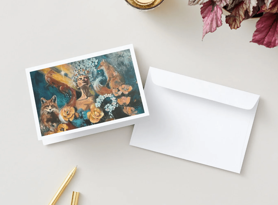 Guided by Light Art Note Card Set | Sarah Andreas Art | Mixed Media Oil Painting