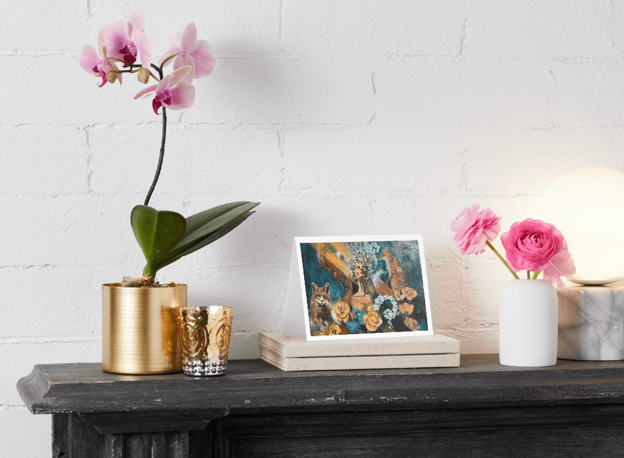 Guided by Light Art Note Card Set | Sarah Andreas Art | Mixed Media Oil Painting