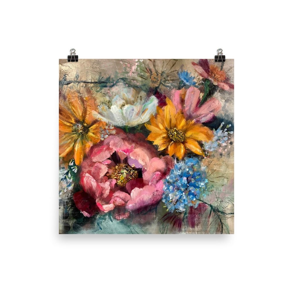 Held by Color | Fine Art Print | Sarah Andreas Art | Mixed Media Oil Painting