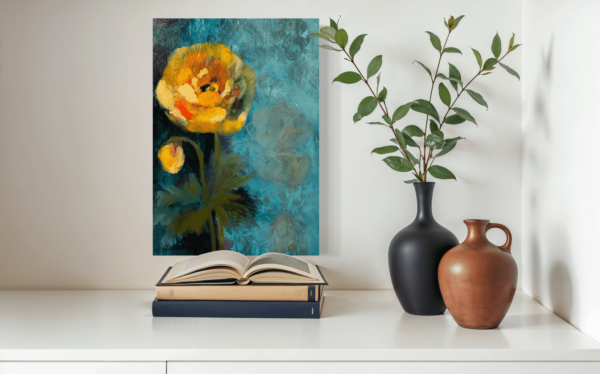 In Her Own Time | Sarah Andreas Art | Mixed Media Oil Painting | Sarah Andreas Art | Mixed Media Oil Painting