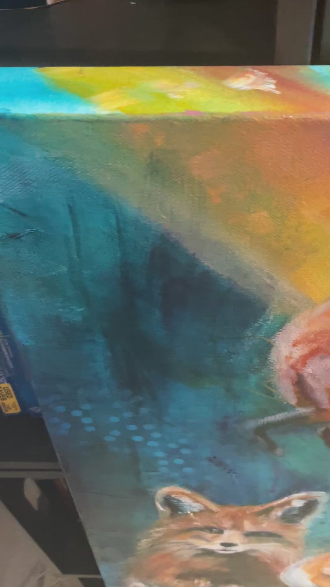 Mixed Media Oil Painting - Guided by Light (36x36) – Sarah Andreas Art