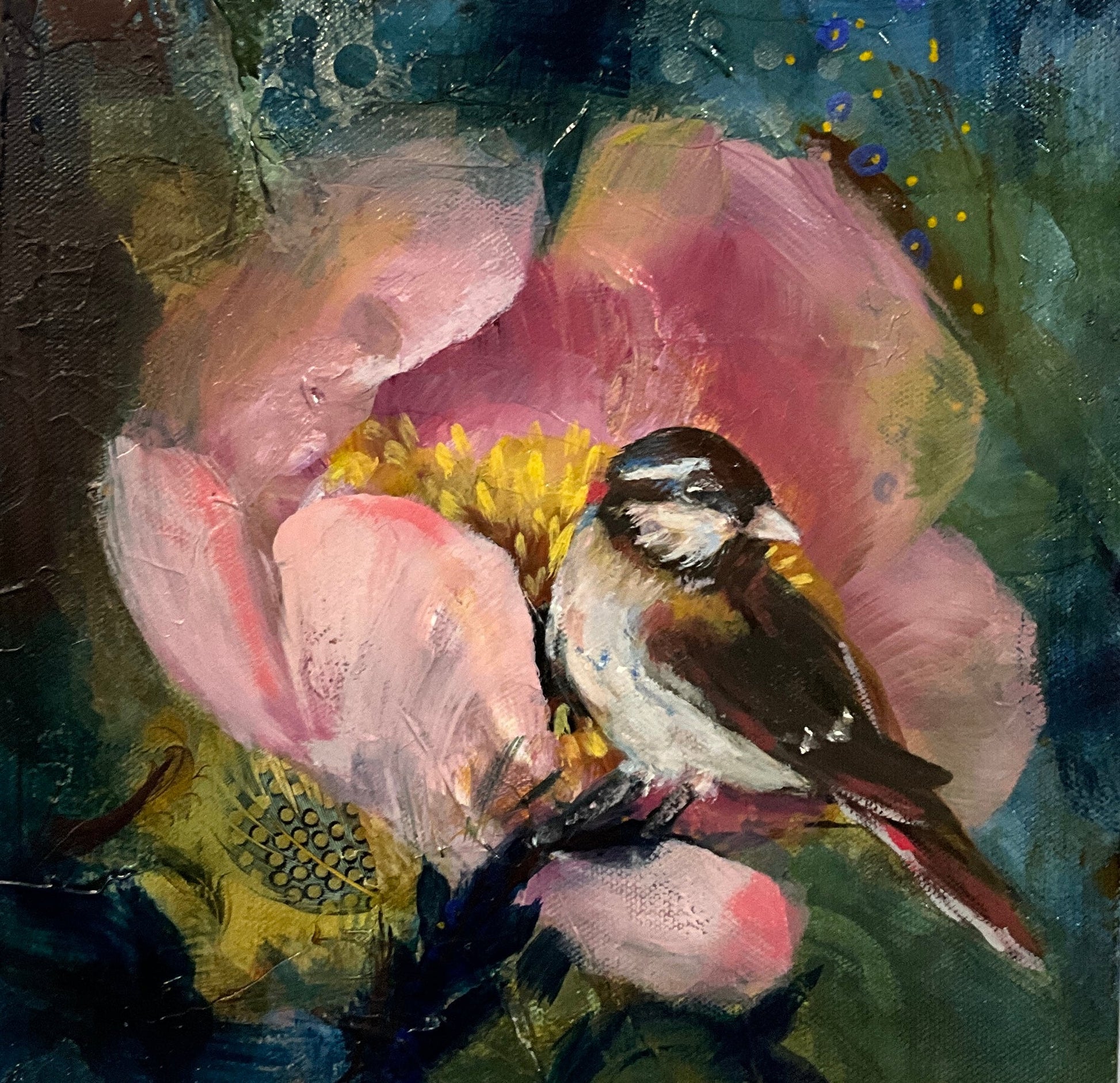 Safe Enough to Rest | Sarah Andreas Art | Mixed Media Oil Painting | Sarah Andreas Art | Mixed Media Oil Painting