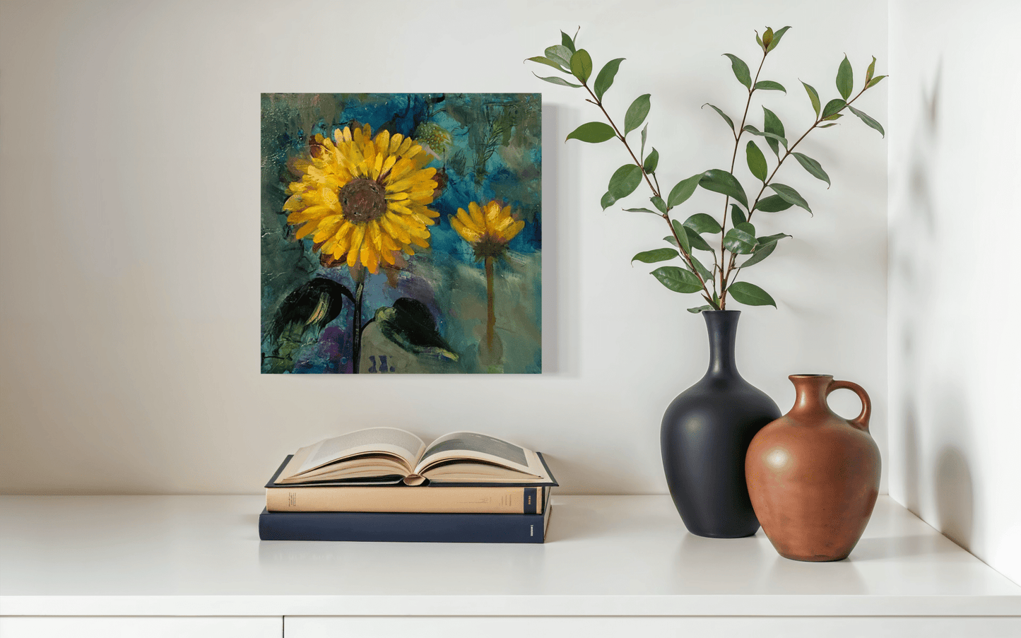 She Chose the Sun | Sarah Andreas Art | Mixed Media Oil Painting | Sarah Andreas Art | Mixed Media Oil Painting