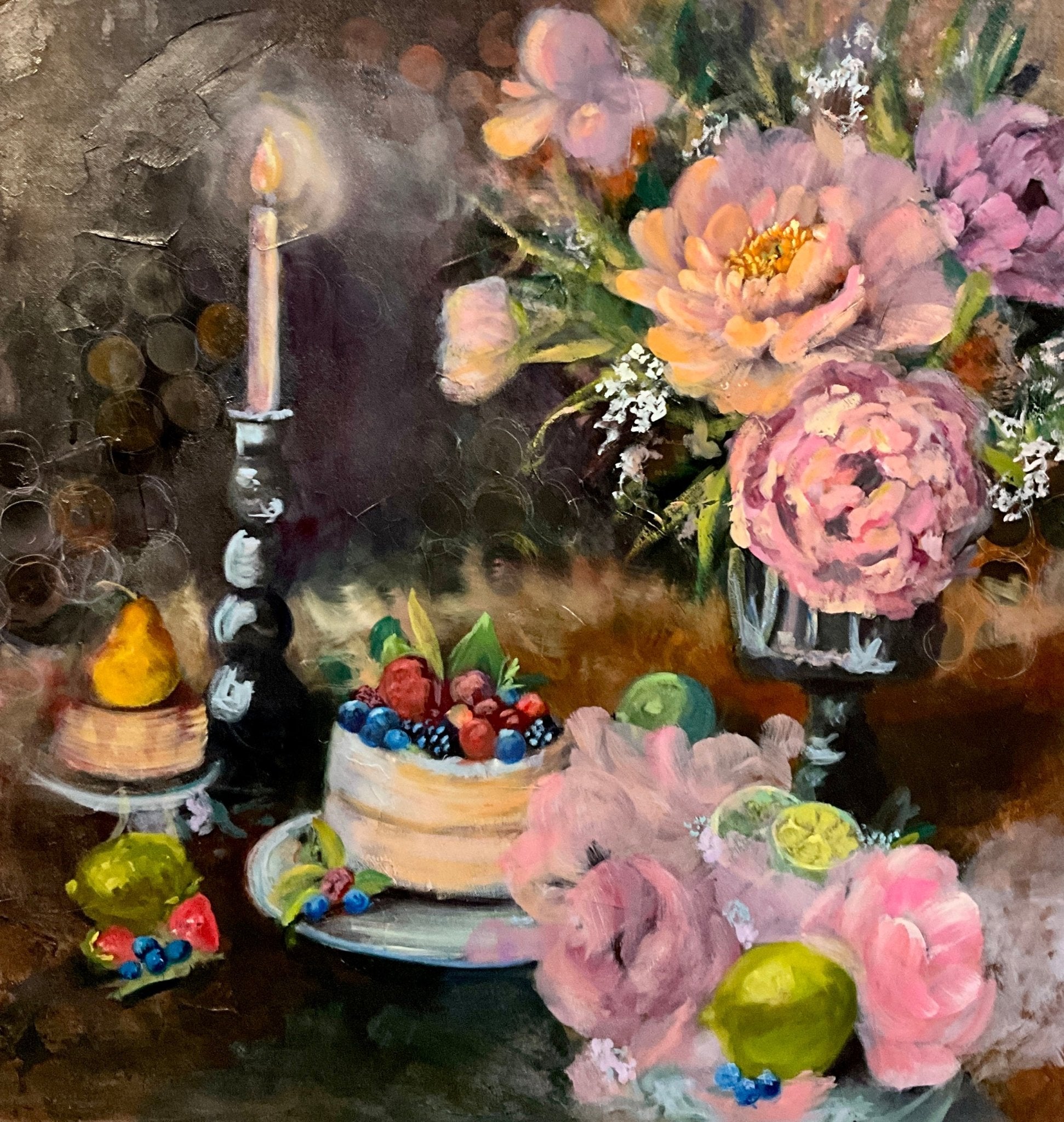 The Art of Receiving | Sarah Andreas Art | Mixed Media Oil Painting | Sarah Andreas Art | Mixed Media Oil Painting