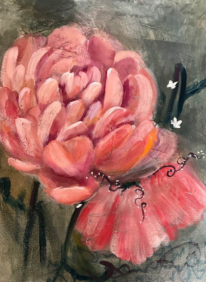 The Language of Plenty - Original Mixed Media Oil Painting | Sarah Andreas Art | Mixed Media Oil Painting