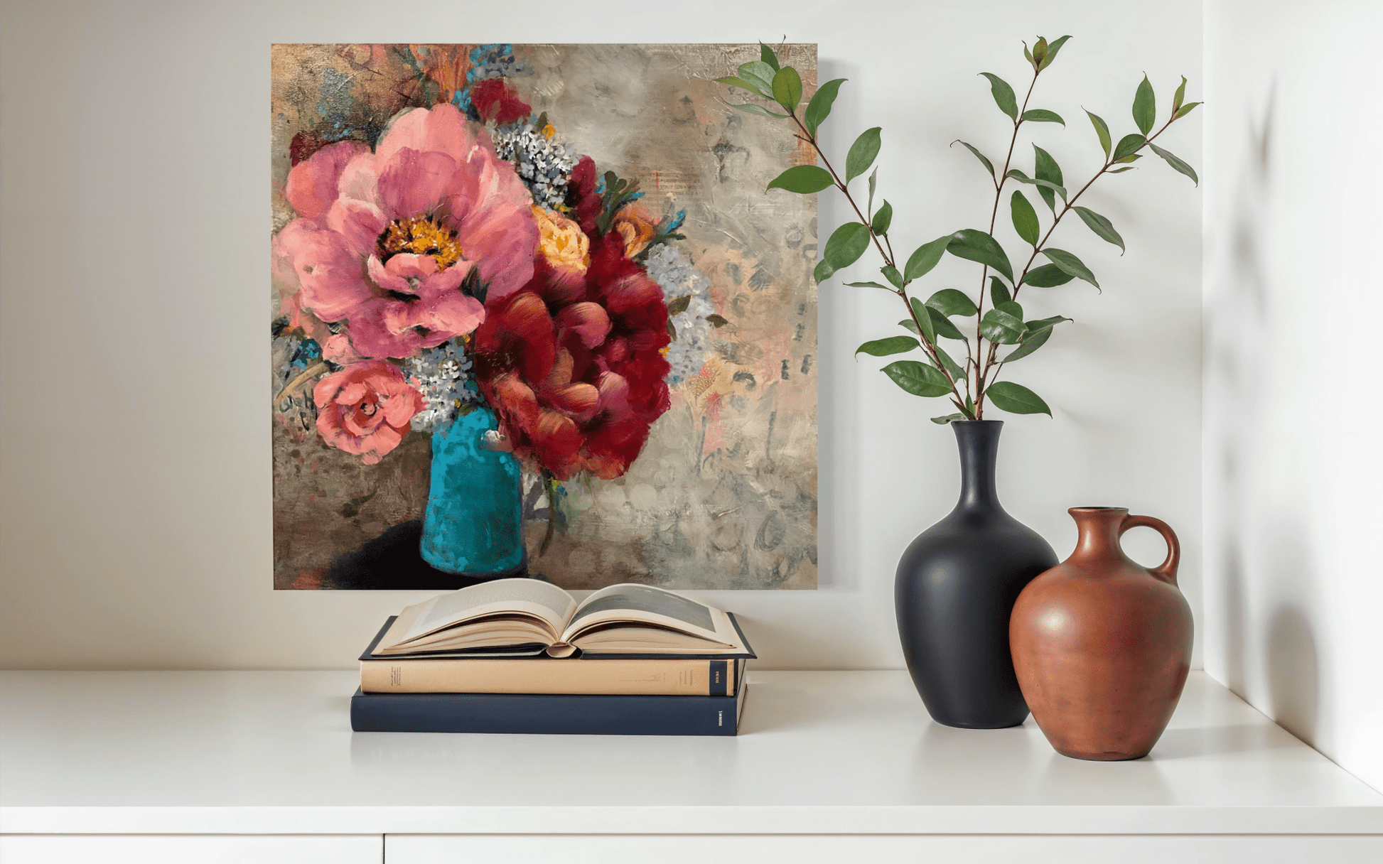 What She Carried Forward | Sarah Andreas Art | Mixed Media Oil Painting | Sarah Andreas Art | Mixed Media Oil Painting