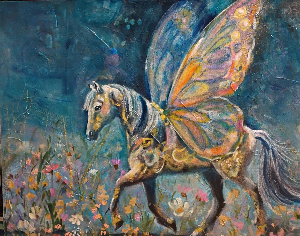 Where Hope Grows | Sarah Andreas Art | Mixed Media Oil Painting | Sarah Andreas Art | Mixed Media Oil Painting