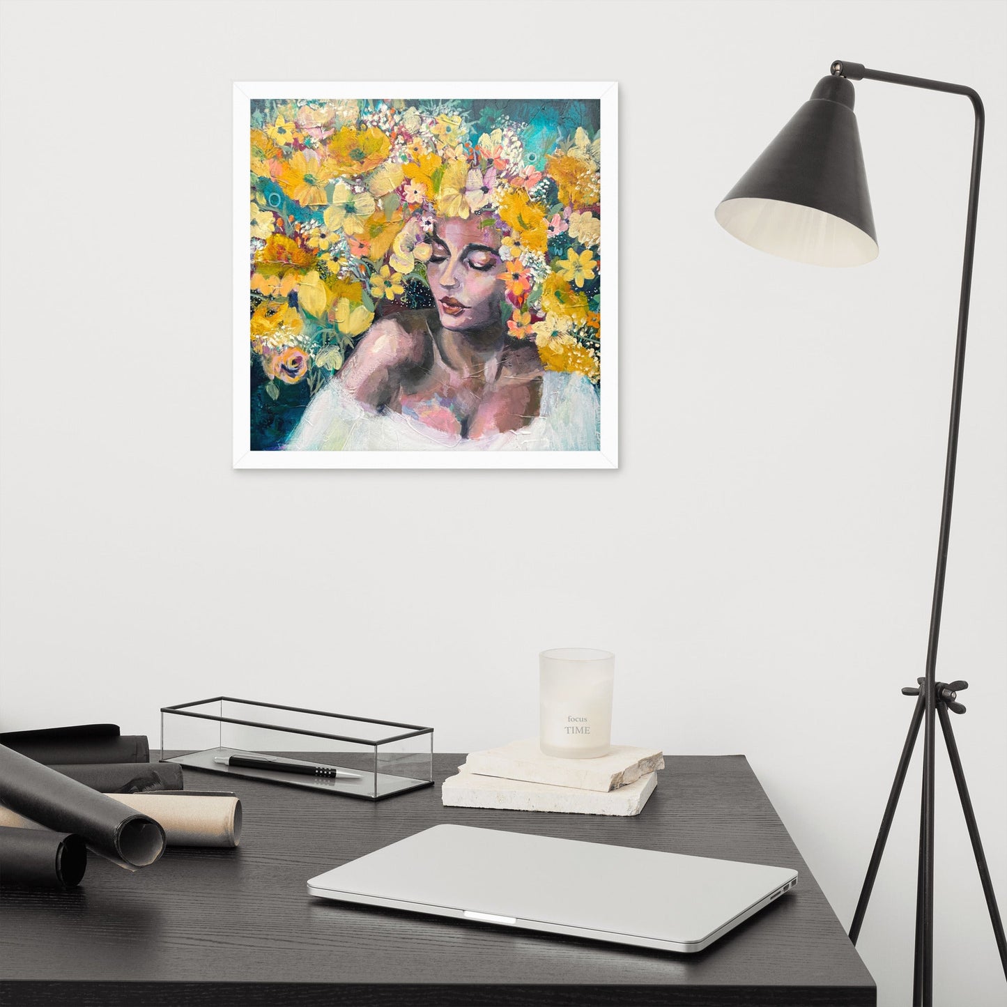 Framed Print -Yellow Splendor - Fine Art by Sarah Andreas